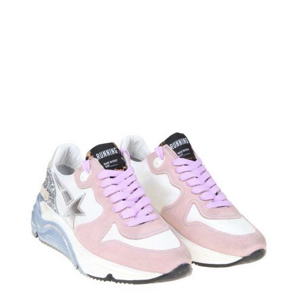 Golden Goose Mesh Printed Athletic Sneakers